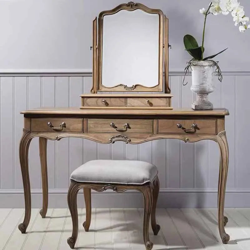 Modern Box Dresser Eithe Bedroom Mirror Stool Modern Women Wooden Dressing Table Makeup Luxury Large Comoda Pra Quarto Furniture