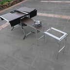 Camp Aluminum Kitchen and Rv Kitchen  Bulin C650-BBQ Outdoor  Equipped Picnic Table Folding Camping Stove Camping Mobile Kitchen