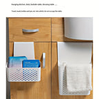 Kitchen Cabinet Door Interior Storage Shelf and Box, Hanging Hook Behind the Door, Kitchen Cabinet Door Basket  Shelf Baskets