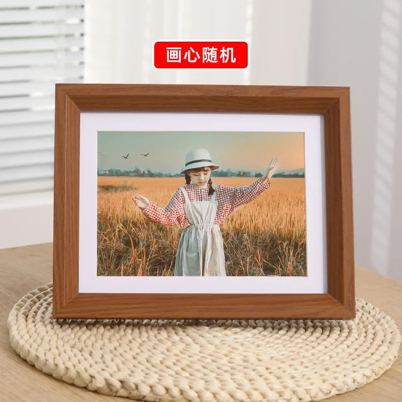 Nordic Wooden Photo Frame Minimalist A3 A4 Frame for Pictures for Wall Bedroom Living Room Ornament Christmas Gift Home Decor