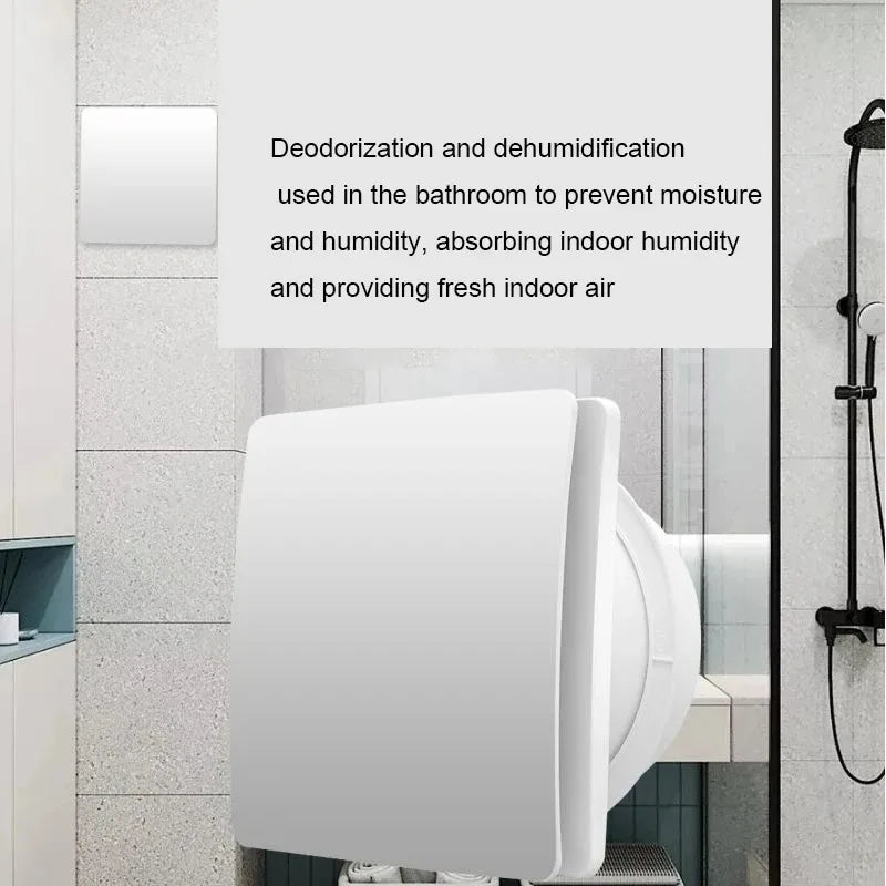 4Inch High Speed Exhaust Fan Toilet Kitchen Bathroom Hanging Wall Wind