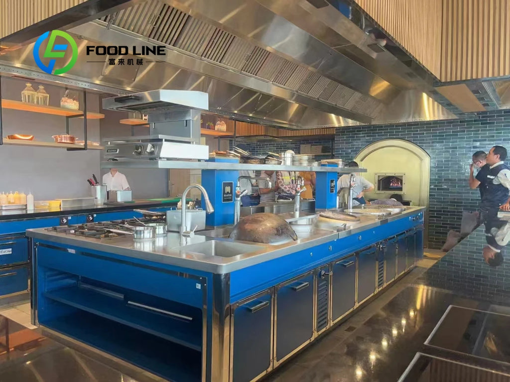 customize Luxury Integrated Kitchen System High End Smart Commercial Equipment for Professional Hotel Restaurant