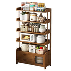 Multifunctional Kitchen Microwave Oven Shelf Multi-layer Storage Rack for Dishes Seasonings Sundries Corner Side Cabinet Organiz
