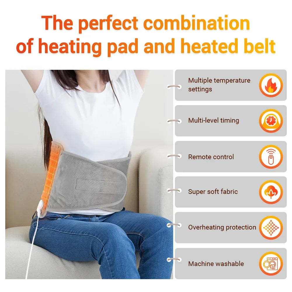 Electric Heating Waist Mat Thermal Warming Pad Office Home Temperature