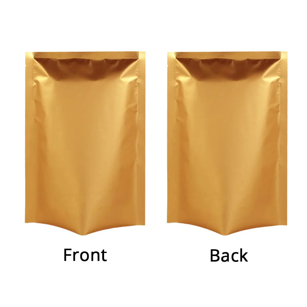 Multi Size Smell Proof Storage Bags Matte Black Open Top Tear Notch Pouches Vacuum Heat Sealing Aluminum Foil Mylar Package Bags