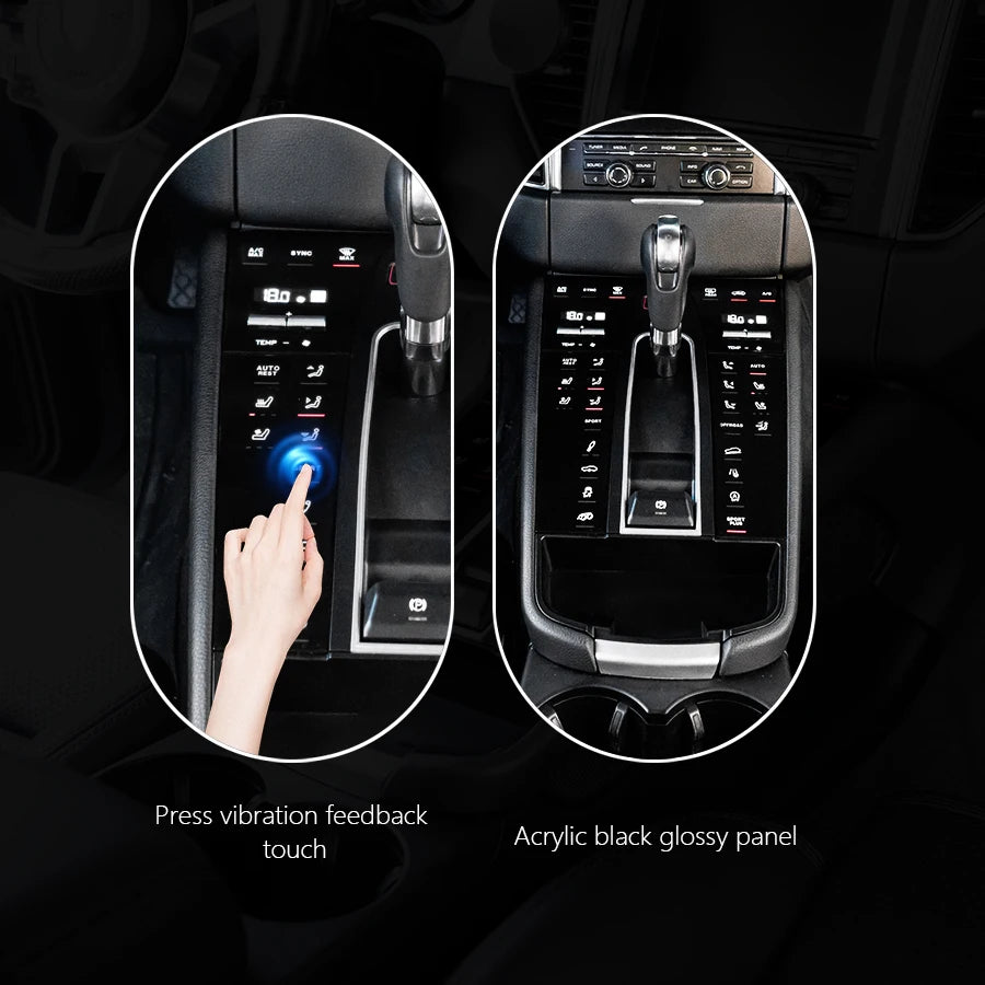 For Porsche Macan 2014-2021 (95B.1 /95B.2) LCD Touch Panel Car Center Console Gear Shift Panel Interior Decorative Accessories