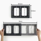 Expandable Stainless Kitchen Cabinet Organizers,with 6 Adjustable Shelves,Board Drying Cookware Shelf,Kitchen Organization Tools
