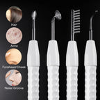 4-IN-1 Portable High Frequency Facial Beauty Machine Electrode Purple Light Glass Tube Wand Acne Massage Facial SPA Skin Care