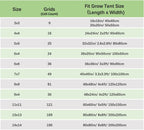 4'' Mesh Grow Tent Trellis Netting, Heavy-Duty Elastic Plant Net with Steel Hooks, Flexible Hydroponics Support for Horticulture