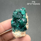 Natural Congo green Dioptase Mineral specimen + healing quartz crystals and stones rock gemstone