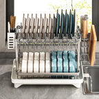 stainless steel kitchen storage rack, bowl and plate storage box, draining rack, multifunctional home storage rack for bowls