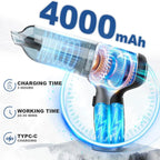 Portable Car Vacuum Cleaner 95000PA Wireless Handheld Vacuum Cleaner Powerful Mini Home Car Cordless Vacuum Cleaner Blower