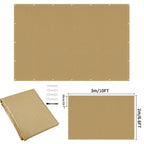 Waterproof Sun Shade Cloth with Grommets Rectangle Square Patio Sun Screen Pergola Shade Sail Canopy Cover Tarp Screens