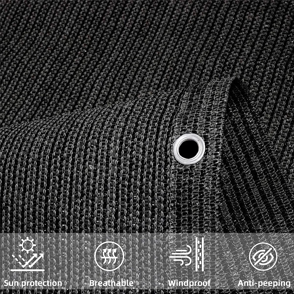 Balcony Privacy Screen Fence Cover with HDPE Shade Fabric, Decorative Fences, Outdoor Patio Wall, Garden Awning