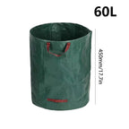 60L-500L Reusable Garden Bag Large Capacity Leaf Sack Light Trash Can Foldable Garden Garbage Waste Container Storage Bag