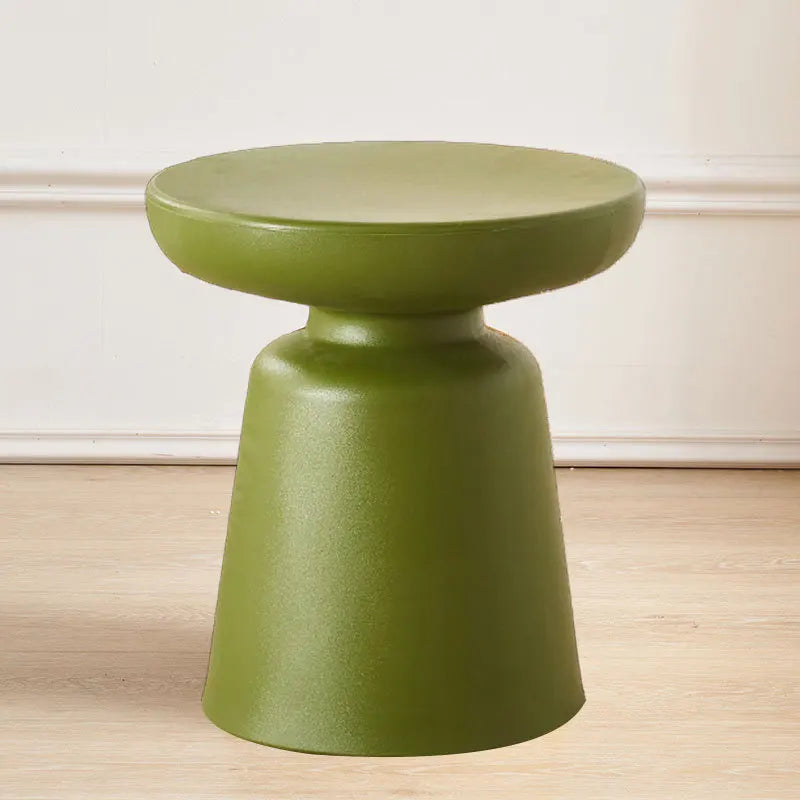 Richome Household Plastic Circular Coffee Table Small Living Room Horse Shaped Side Table Balcony Modern And Simple Coffee Table