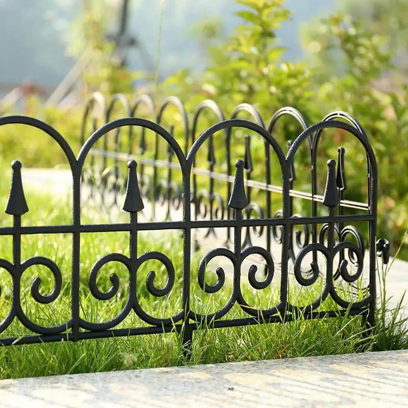 Garden Border Edging Fence 6pcs Garden Fence Panels Flexible Detachable Tree Fence Weatherproof Splicing Fence Landscape Path