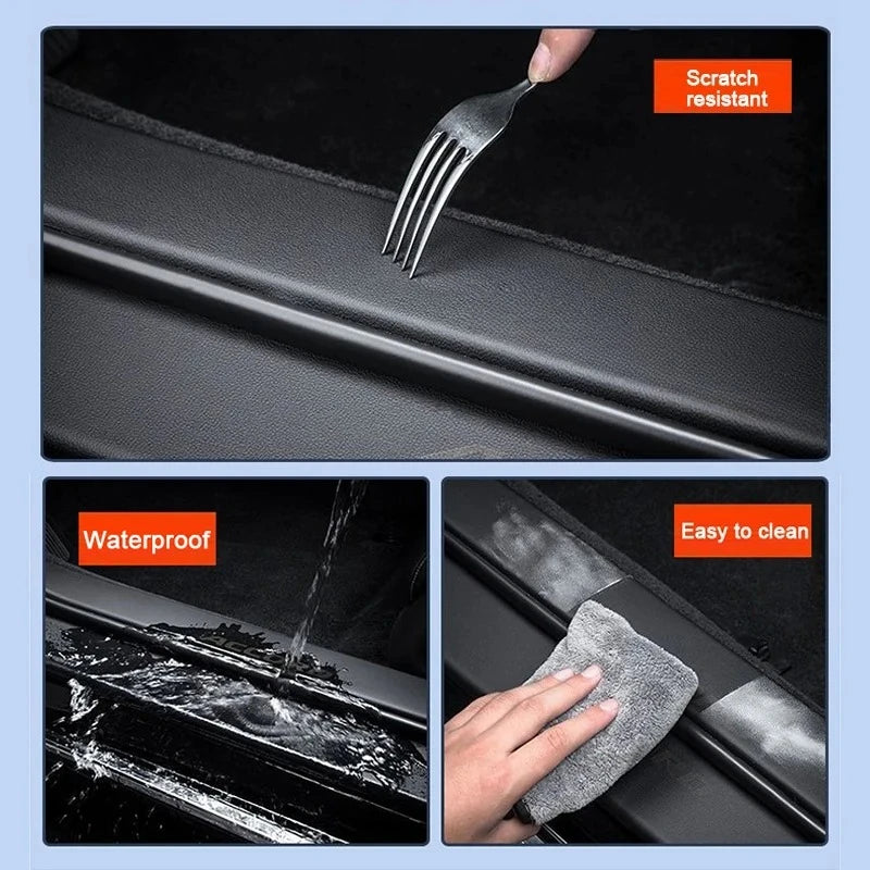 For BYD Yuan UP Pro 2024 2025 Car Door Threshold Strip Protective Stickers Door Trunk Scratch Trampling Resistant Stickers Pad