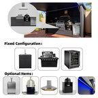 Wholesale Modern Design Stainless Steel Outdoor Kitchen with Shed Anti Insect Outdoor Kitchen with Closable Shed Roller Shutters