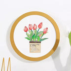 Simple circular photo frame 6 inches, 7, 8, 10, 12 inches, hanging wall picture frame, without painting core