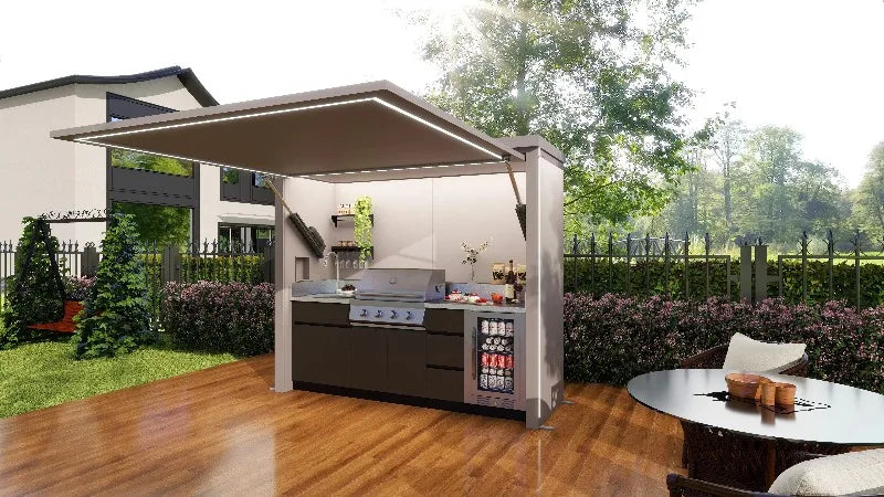Luxury Stainless Steel Outdoor Kitchen Sink Station With Integrated Storage And Insulated Cooler Customize