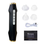 Newest Handheld Rechargeable CO2 Oxygen Bubble Device Exfoliate Oxygen Facial Machine Wrinkle Removal Portable Beauty Device