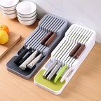 Kitchen Multi-purpose Cutlery Storage Tray Knife Holder Fork Spoon Classification Organizer Drawer Categorized Storage Boxes