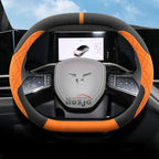Suede Leather Car Steering Wheel Cover for Hongqi EH7 EH7pro 2024 2025 Auto Interior Accessories