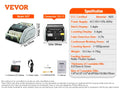SucceBuy 1000 Pcs/Min Money Counter Business Cash Register Bill Counterfeit Bill Detector by UV/MG/IR/DD Function for Bank Store