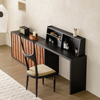 Versatile Folding Large Drawers Vanity Tables Storage Black Storage Unique Cabinet Dressers Makeup Luxury House Furniture Home