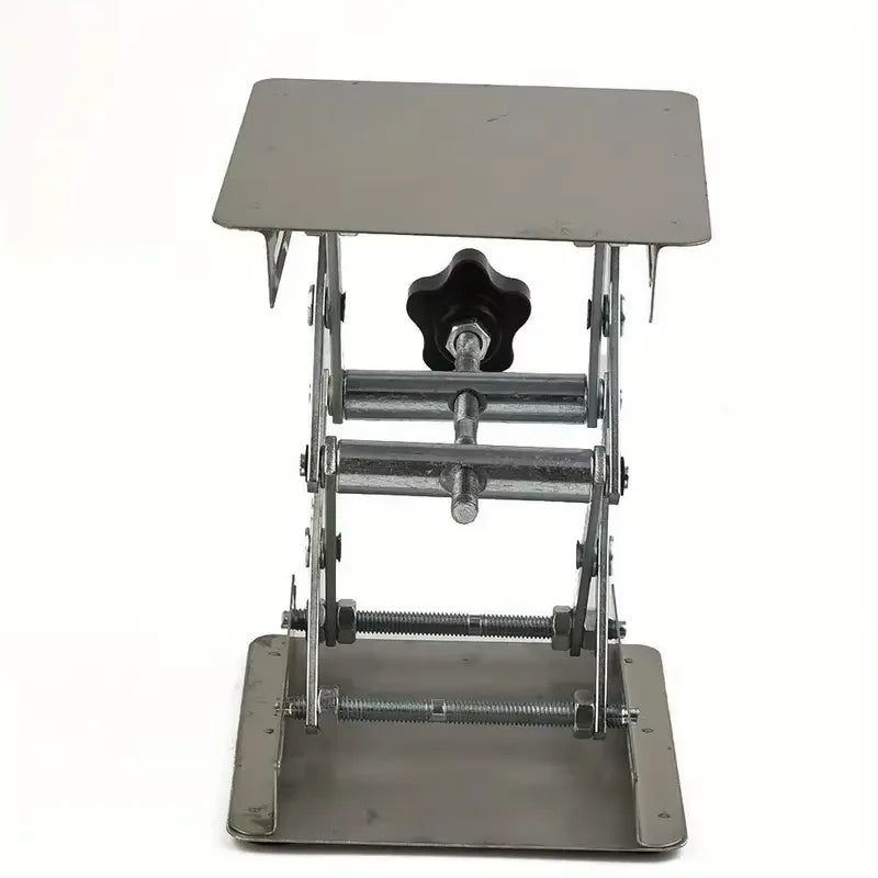 Adjustable Stainless Steel Lifting Table, Suitable for Woodworking and Carving - Durable Compact Design Manual Height Adjustment