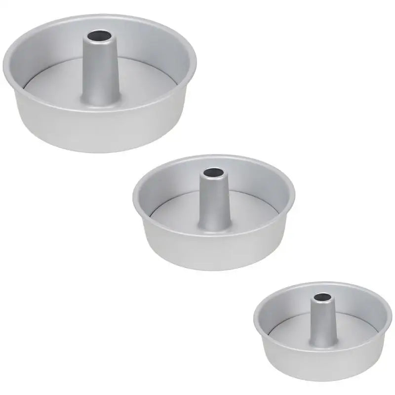 Round middle hole Alloy Chiffon Cake toast bread Pan Removable Bottom Hollow Chimney Mold DIY Baking Tools bake Model Bread box