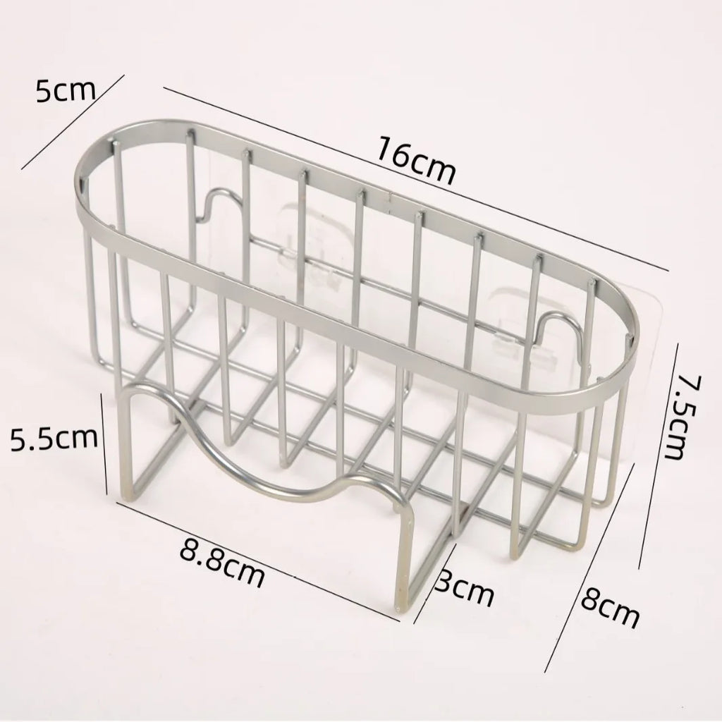 Kitchen Stainless Steel Sink Drain Rack Sponge Holder Faucet Storage Suction Cleaning Tool Drainer Shelf Organizer Accessories
