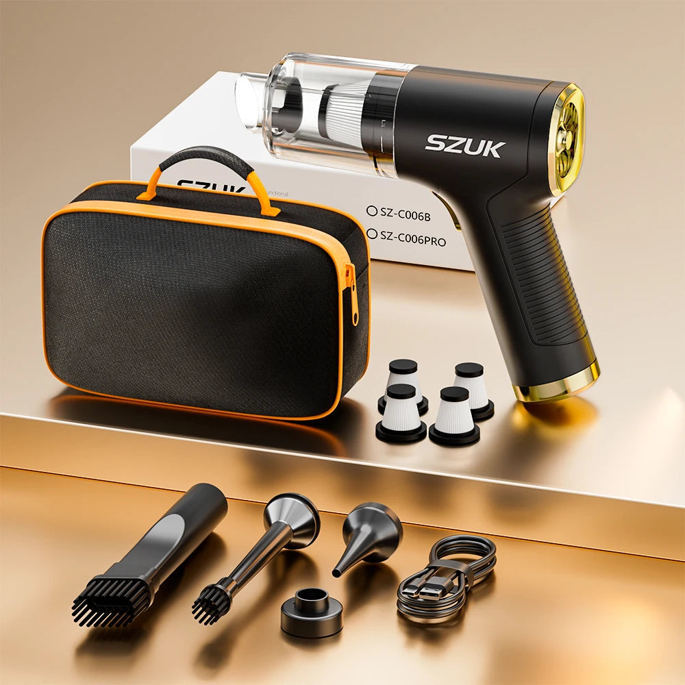SZUK Powerful Vacuum Cleaner 780000PA Mini Cordless Portable Car Vacuum Cleaner for Home Appliance Handheld Blower Car Cleaner
