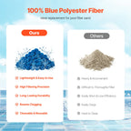 SucceBuy Pool Filter Balls 1.5 lbs-4.6 lbs Reusable Blue/White Polyester Fiber Filter Media with Wash Bag for Pool Aquarium Tank