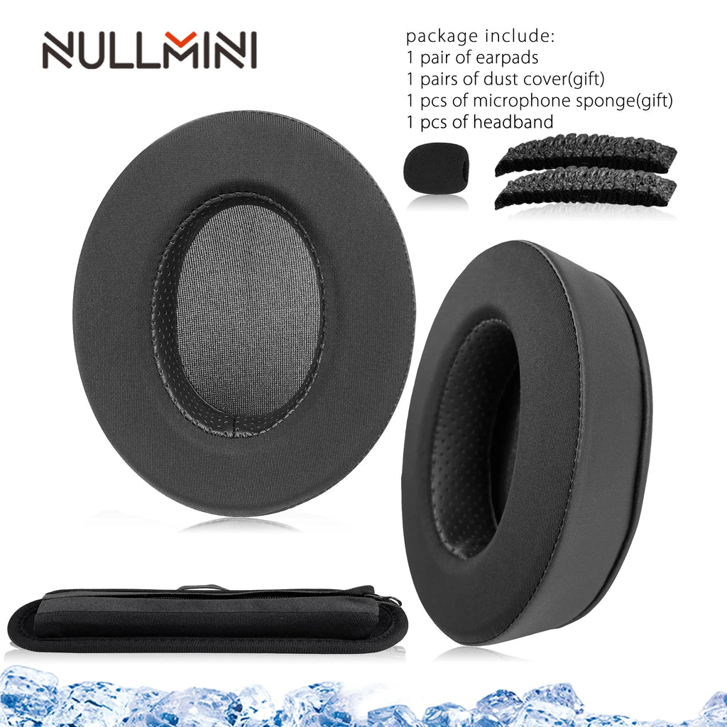 NullMini Replacement Earpads For Logitech G Pro X Headphone Cooling Gel Earmuffs Ear Cover Headband HeadBeam