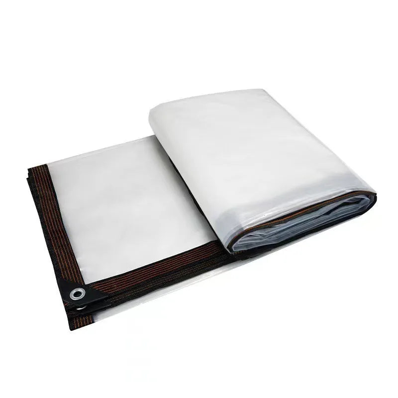 Transparent Multifunctional Rainproof Cloth PE Waterproof Tarpaulin Balcony Rain Protection Outdoor Windproof Plastic Cloth