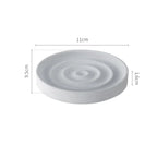 SHIMOYAMA Home Bathroom Novelty Quickly Dry Diatomaceous Earth Soap Non-slip Draining Tray Holder Diatomite Soap Dish