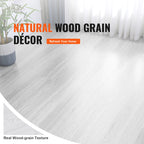 SucceBuy Self Adhesive Vinyl Floor Tiles 1.5mm Thick Peel & Stick Light Wood Grain DIY Flooring for Kitchen  Dining Room Bedroom