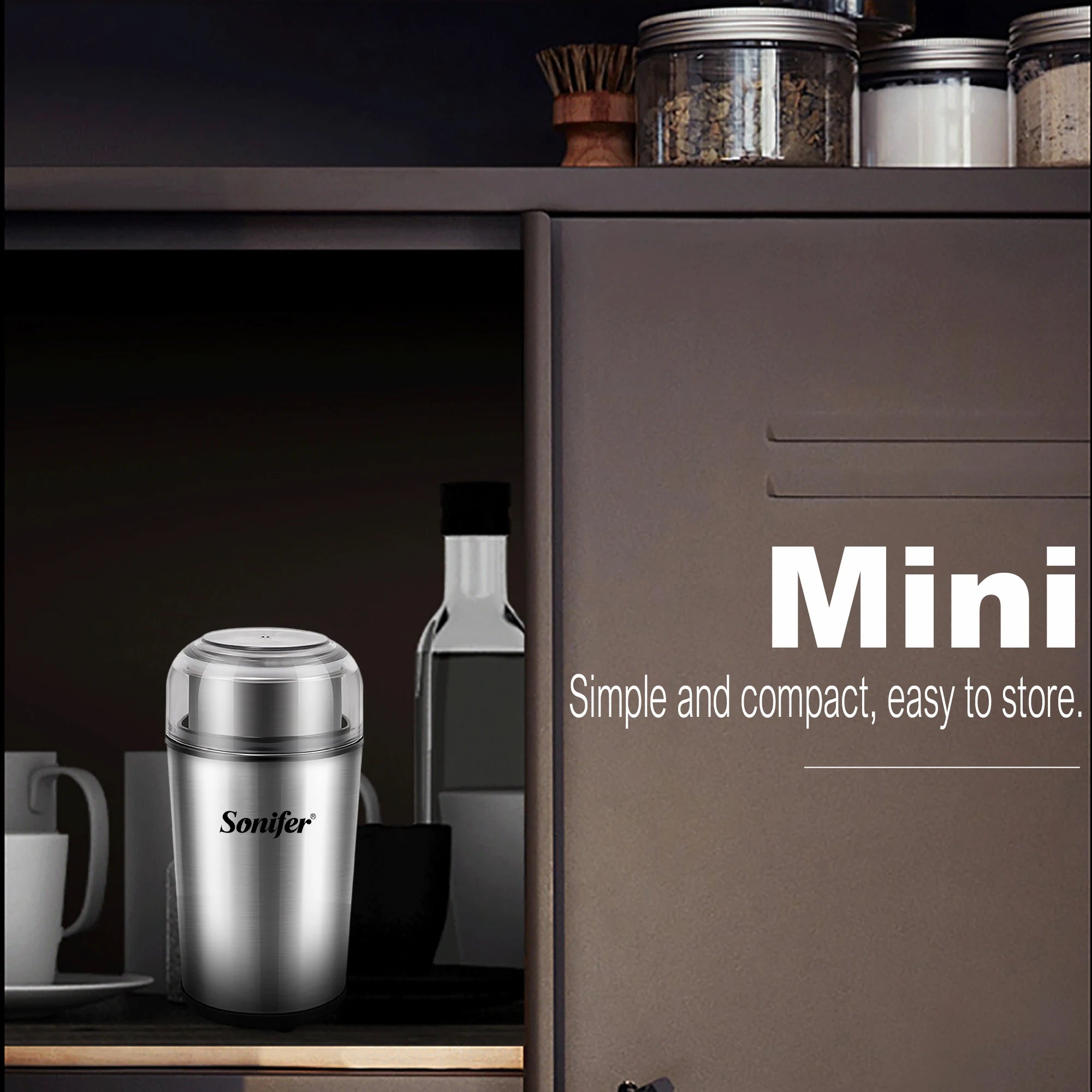 Detachable Electric Coffee Grinder Dry&Wet 2 In 1 Grass Nuts Herbs Grains Pepper Spice Flour Mill Coffee Beans Grinde Sonifer