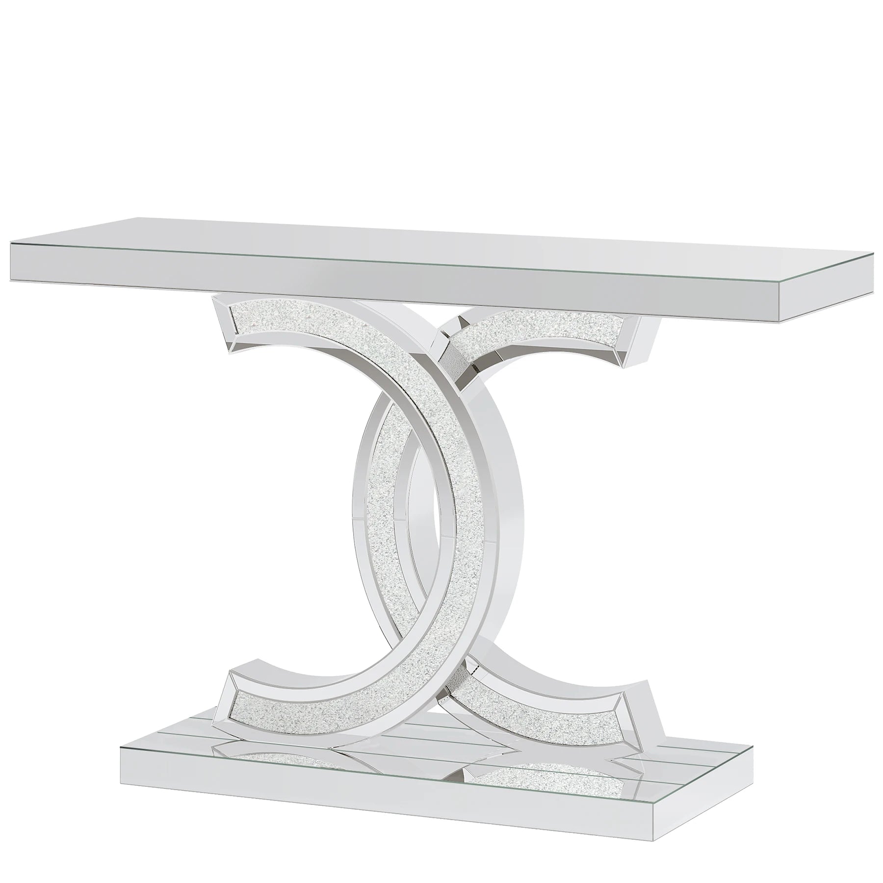 Tribesigns Gold Entryway Table, Modern 39-Inch Console Faux Marble Narrow Wood Sofa with Geometric Metal Legs