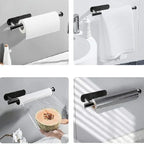 Kitchen Paper Towel Holder Adhesive Toilet Paper Holder Tissue Hanger Wall Stand Napkin Rack Bathroom Accessories Organizers