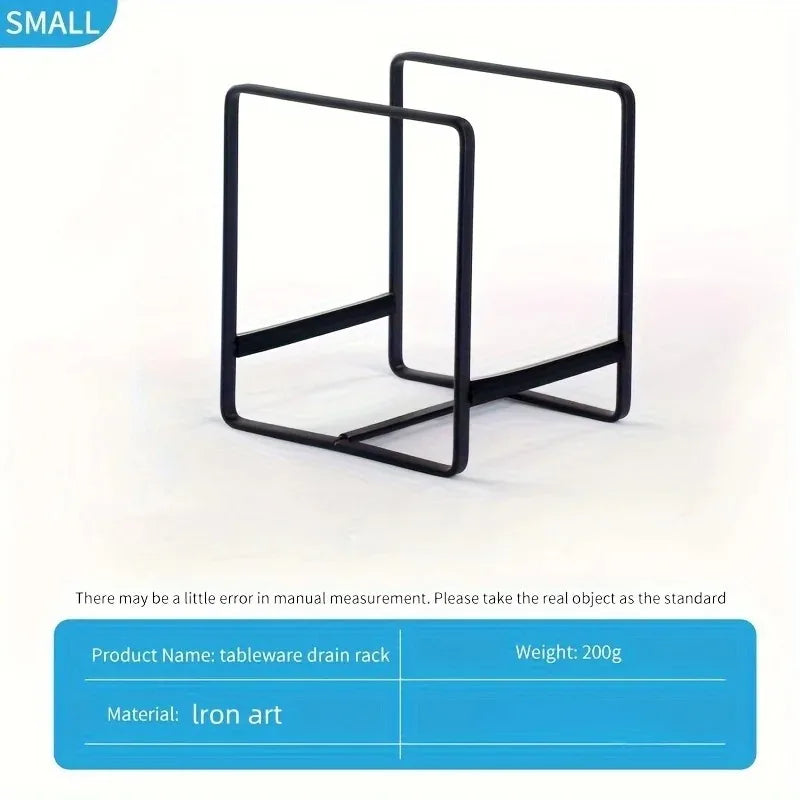 Kitchen Rack Dish Storage Rack Cabinet Dish Rack Dinner Plate Drain Rack Countertop Rack Plate Iron