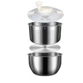 Salad Spinner Drainer Spin Dryer Washer Dehydrator Dewatering Washing Machine Fruit Vegetable Cleaner Tool Stainless Steel