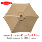 Parasol Replacement Cloth Outdoor Garden Banana Umbrella Cover Waterproof Sunshade Canopy For 6 Ribs/8 Ribs Parasol