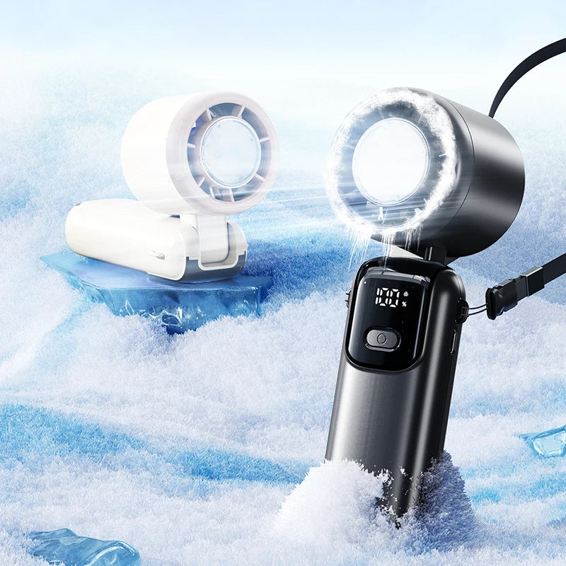 29000 RPM Semiconductor Refrigeration Handheld Electric Fan High speed