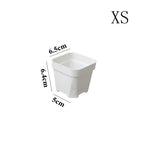New Thicken Flower Pots Succulents Plant Small Square Planter Cactus Mini Bonsai Pot Tray Creative Home Office Decor Garden Tool