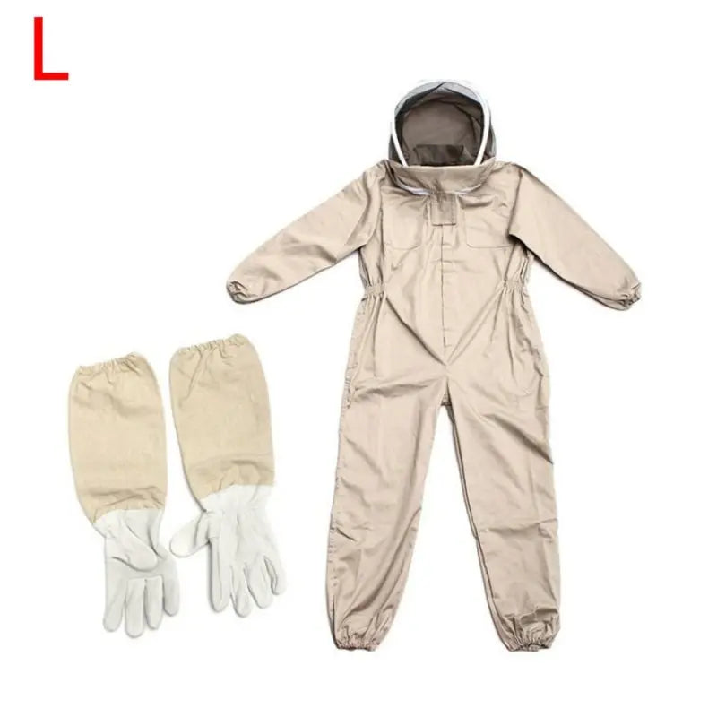 1Set Professional Ventilated Full Body Beekeeping Bee Keeping Suit With Gloves