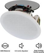 Herdio 4PCS In Ceiling Speakers 6.5'' 600 Watts Flush Mount Passive Wired Speakers For Home Bathroom Kitchen Living Room Office