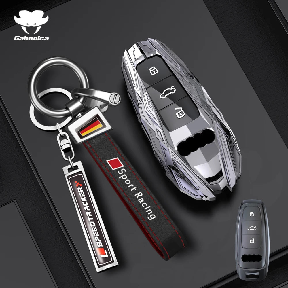 Alloy Car Key Case Cover Shell Fob For Audi A1 A3 Q2L Q3 S3 S5 S6 TT TTS Q7 Q5 A6 A4 A4L Q5L A5 A6L A7 A8 Q8 S4 S8 Accessories